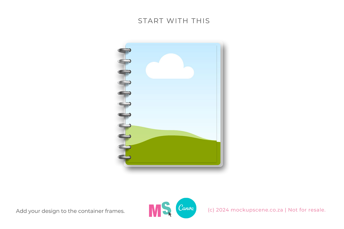 Big Happy Planner Canva Mockup, a Books & Magazine Mockup by Mockup Scene (Photo 11 of 12)