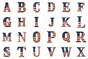 Watercolor 4th of July Alphabet Clip, an Illustration by DreamPrint404 (Thumbnail 3 of 4)