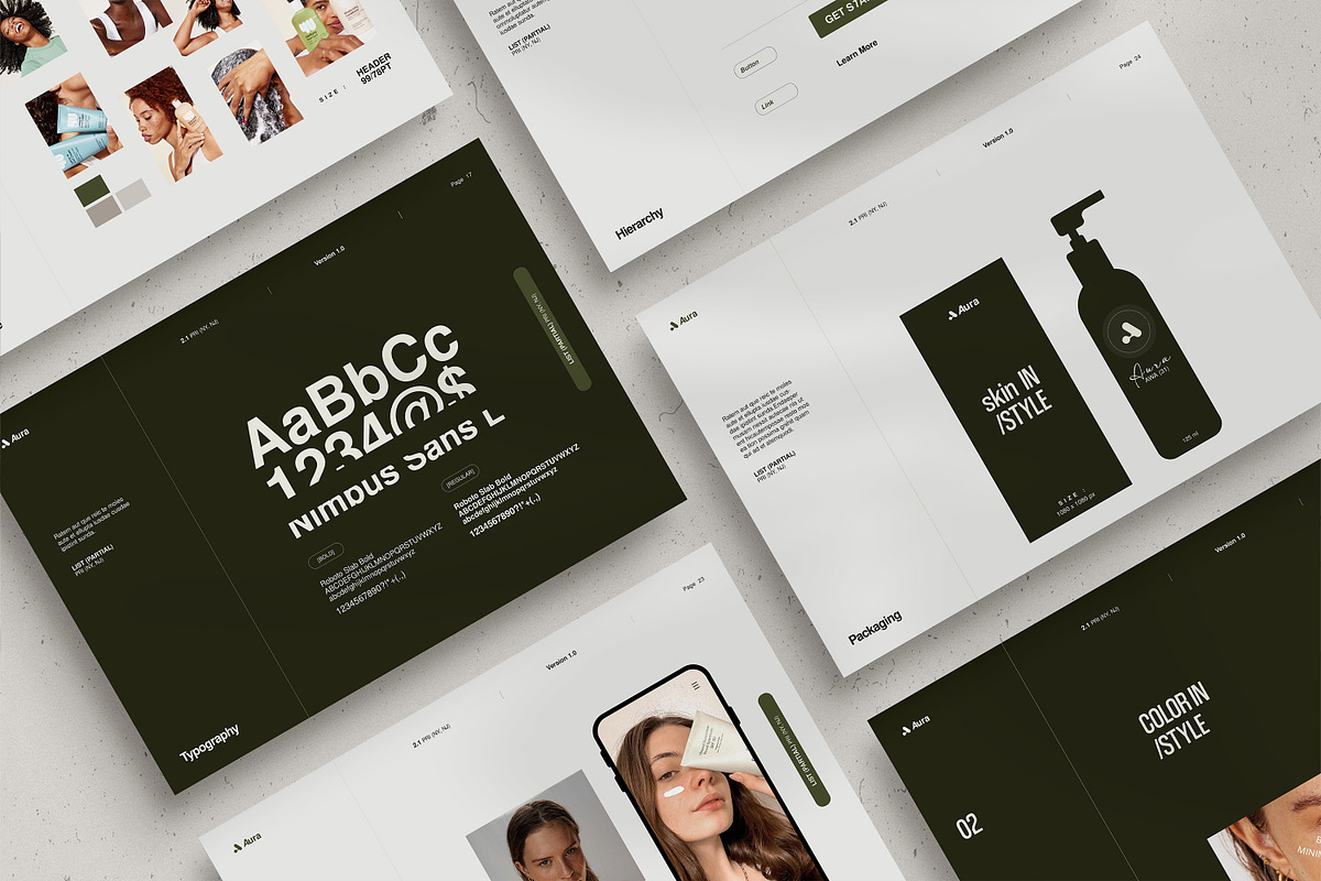 Aura / Brand Guidelines, a Brochure Template by Studio Elevate (Photo 7 of 11)