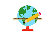 Globe & Art Tools Clipart Set, an Object Graphic by yasushie (Thumbnail 13 of 16)