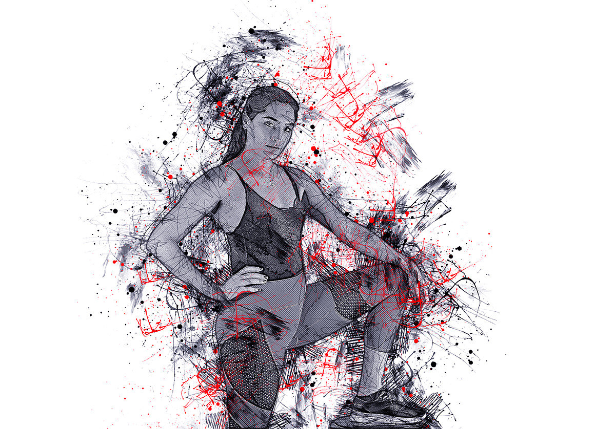 Ink Effect Photoshop Action Bundle, an Action Add-On by Studio Retouch (Photo 21 of 23)