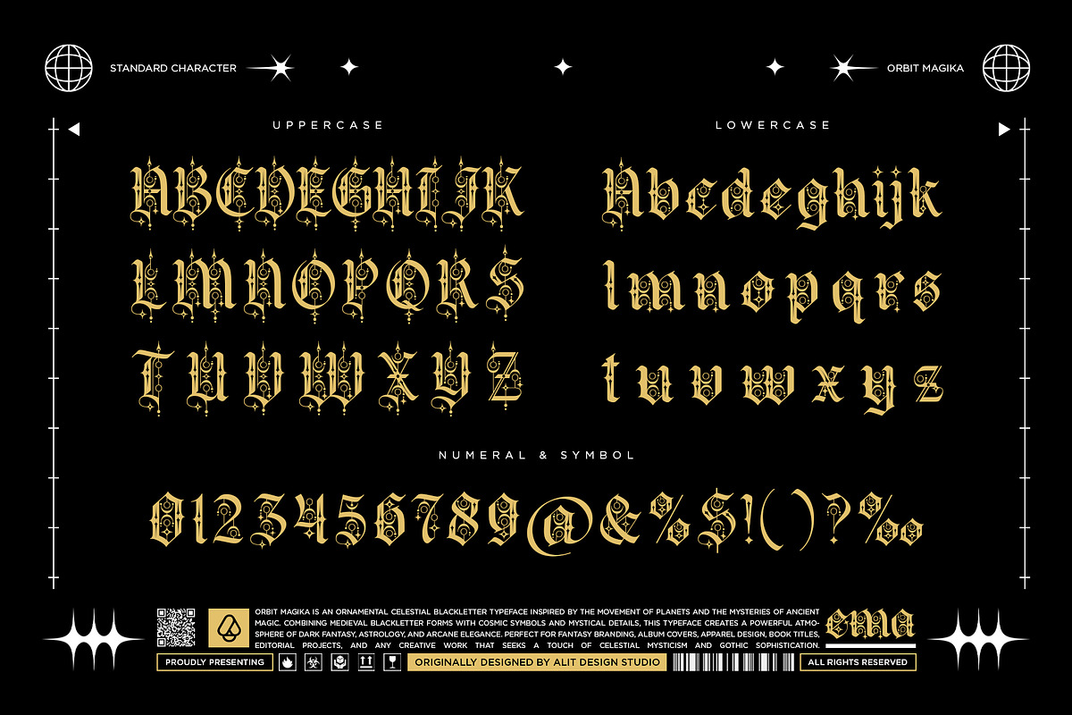 Orbit Magika Typeface, a Blackletter Font by alit design (Photo 6 of 17)