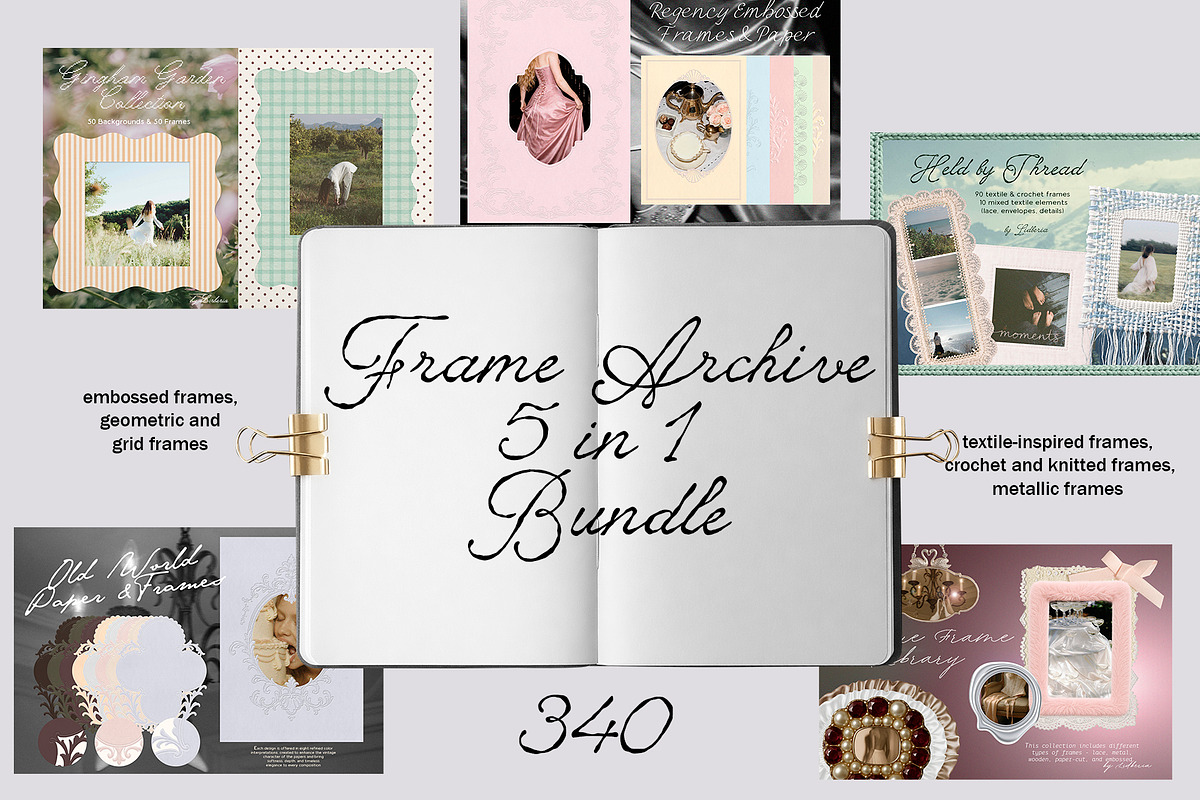 Frame Archive 5 in 1 Bundle, an Object Graphic by Lidberia (Photo 1 of 19)