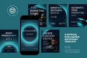 AI Assistant Instagram Template, a Social Media Template by graphicook (Thumbnail 1 of 3)