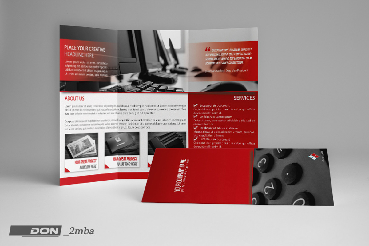 Corporate Trifold Template, a Brochure Template by don_2mba (Photo 3 of 5)