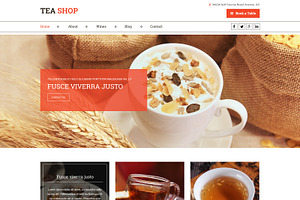 Tea Store PSD Website Template