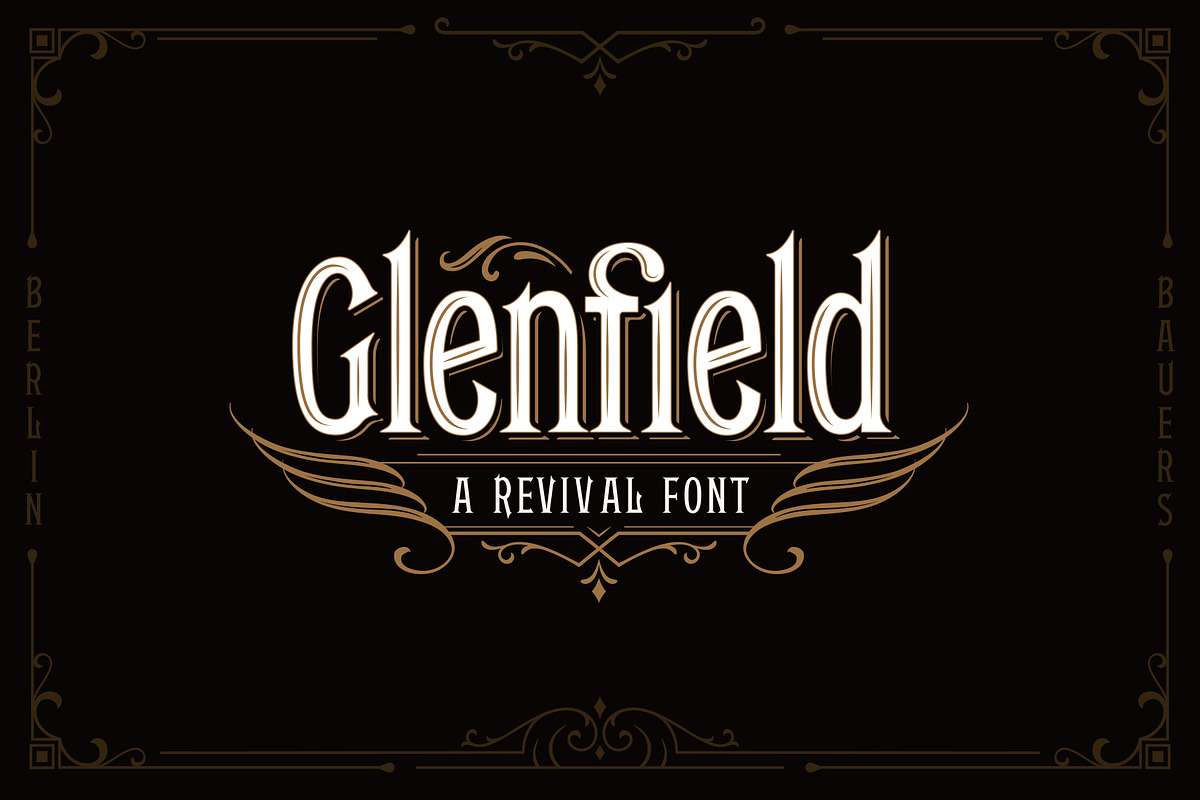 Glenfield - A Vintage Typeface, a Serif Font by Jordan Wilson (Photo 12 of 12)
