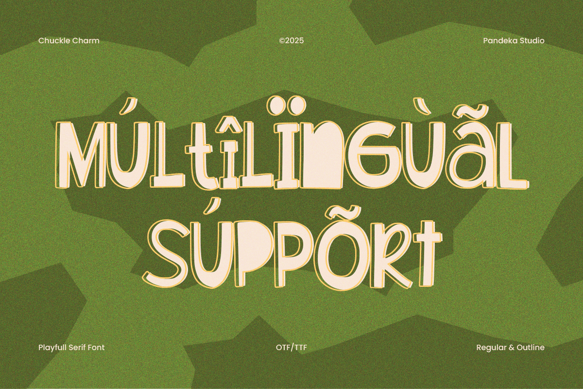 Chuckle Charm - Quirky Serif Duo, a Serif Font by Pandeka Studio (Photo 8 of 9)