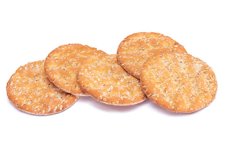 A Heap of Round Salt Crackers with, a Food & Drink Photo by InfinitumProdux