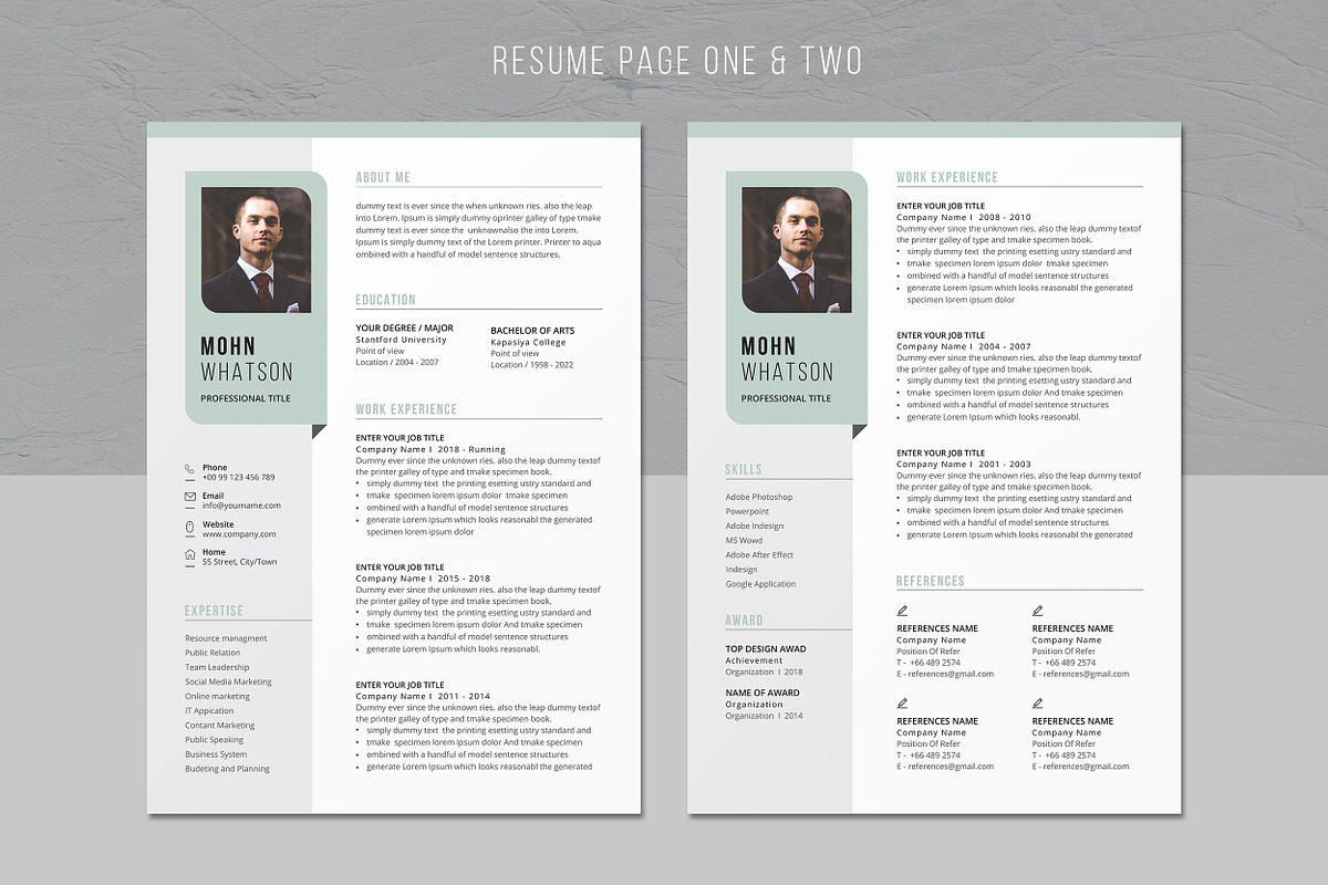 Resume/CV, a Resume Template by Creatune (Photo 2 of 5)