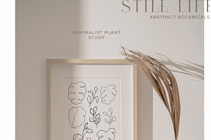 Abstract Floral Line Art & Poster