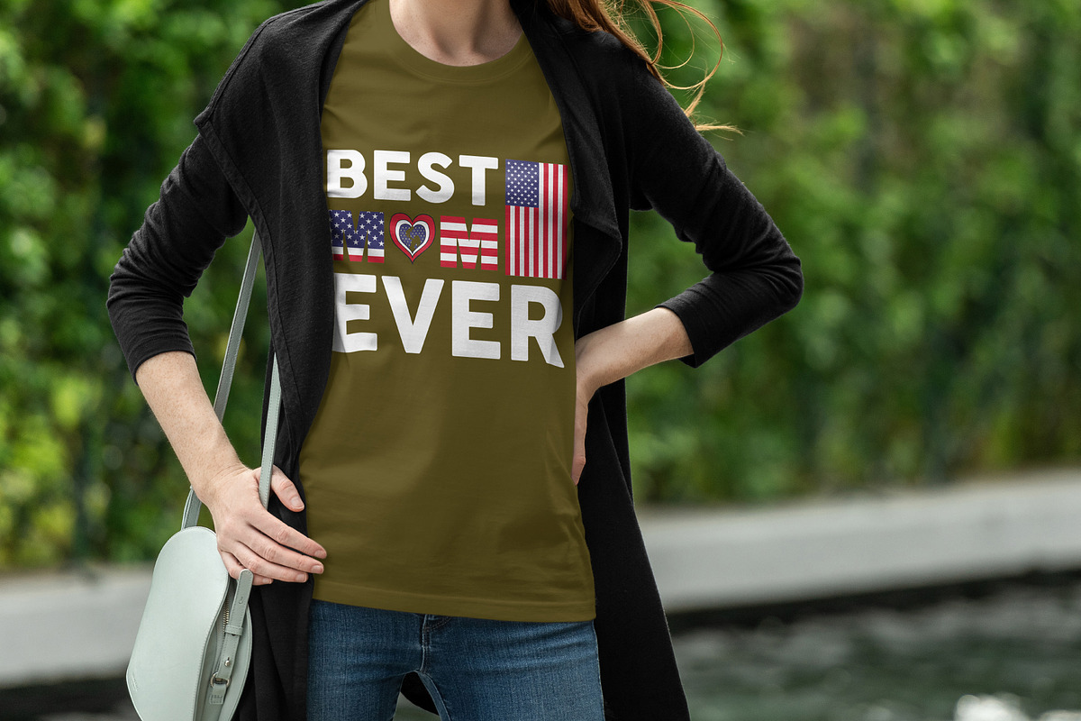 Best Mom Ever Shirt Design, a Graphic by Vector Portal (Photo 1 of 5)