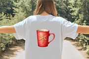 Christmas Hot Chocolate Mug Clipart, an Illustration by CrexoraLab (Thumbnail 2 of 5)