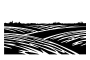 Scenic Rural Landscape Silhouette, a Graphic by BIPLOB EXPERT (Thumbnail 5 of 13)