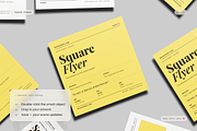 Square Flyer Mockup, an Advertising Mockup by Toasin Studio (Thumbnail 4 of 7)