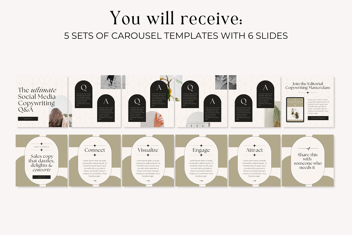 Instagram Carousel Post Luxe Canva, a Social Media Template by HerstedHertz (Photo 4 of 10)