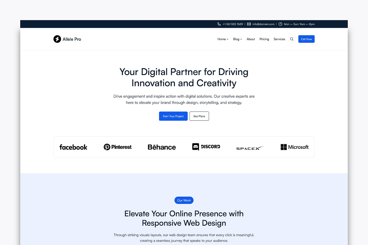 Allele Creative Digital Agency Theme