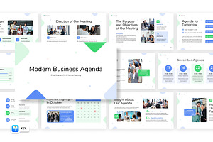 Modern Business Agenda Keynote, a Presentation Template by Loin Studio