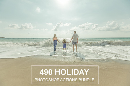Holiday Photoshop Actions 490 Bundle
