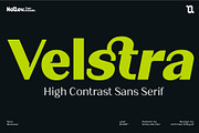 Velstra – Modern Sans Serif Font, a Sans Serif Font by Nollev (Thumbnail 1 of 12)