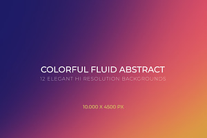 Colorful Fluid Abstract Backgrounds