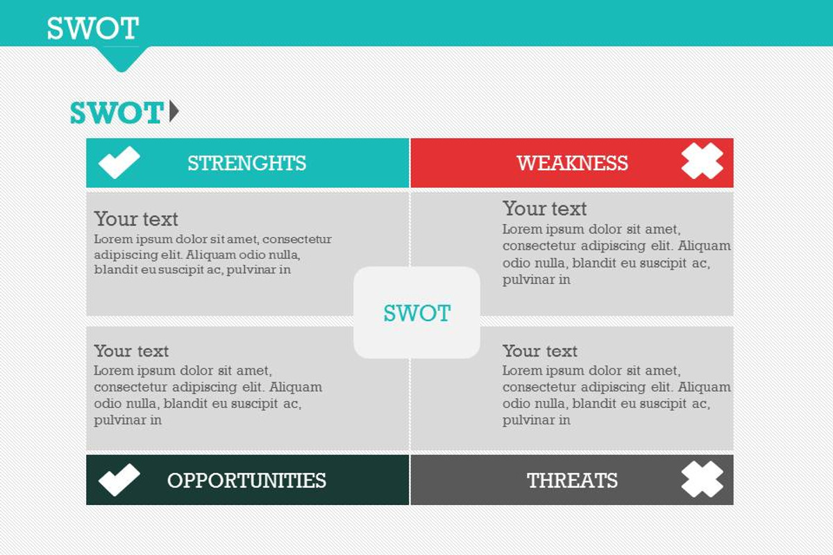 SWOT Pack 1 PowerPoint Template, a Presentation Template by Yes Presentations (Photo 4 of 8)