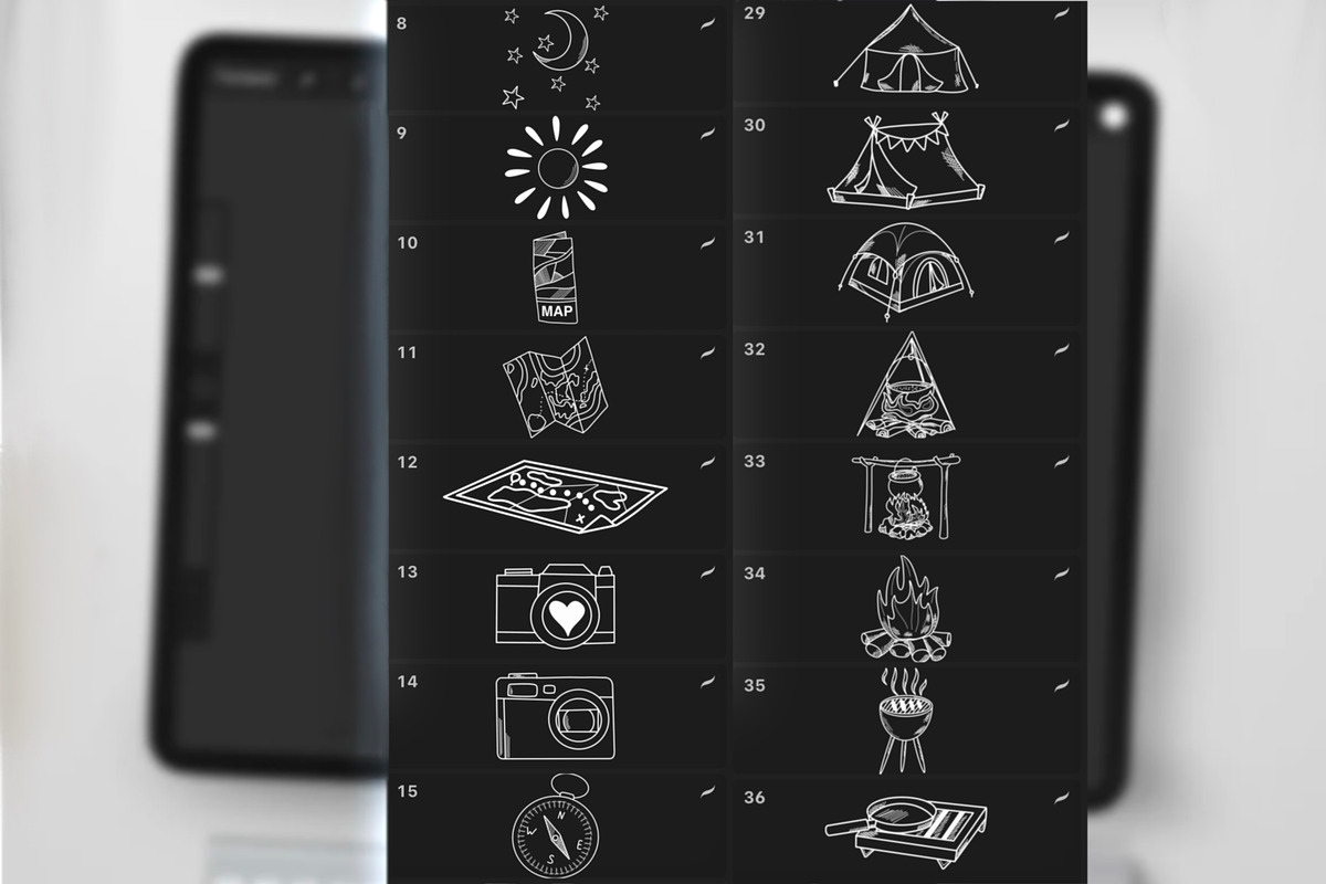 Camping Digital Stamps, a Graphic by Favorites_Art (Photo 11 of 16)