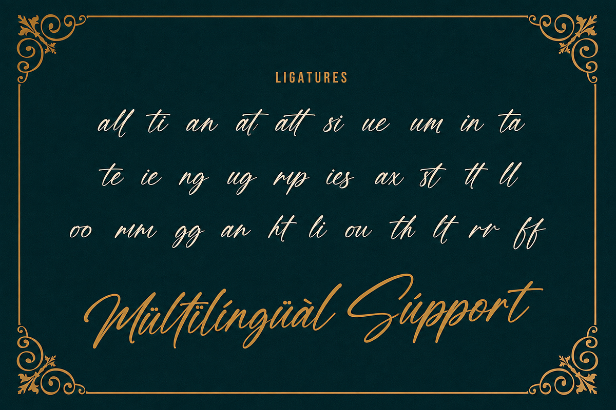 Mugen Ragi - Modern Script Font, a Script Font by StringLabs (Photo 11 of 11)