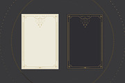 Vector Tarot Card Frame Templates, a Decorative Illustration by PsychocheArt (Thumbnail 6 of 9)