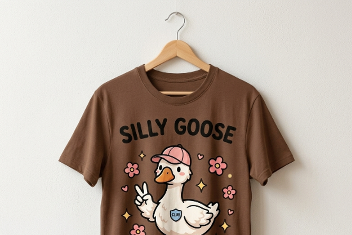 Silly Goose Club Member T-Shirt PNG, a Shirt Mockup by Vector Stall (Photo 2 of 15)