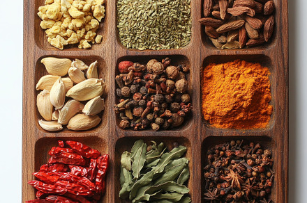 Colorful spices for garam masala, In, a Background Photo by Pixeness