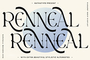 Renneal, a Serif Font by Nathatype (Thumbnail 1 of 11)