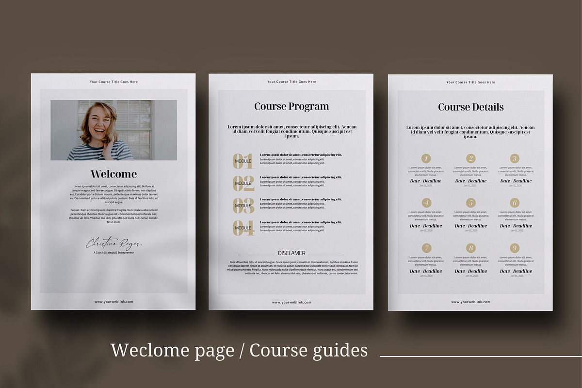 eCourse Workbook InDesign template, a Magazine Template by 3.14&Co (Photo 4 of 11)