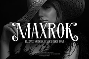 Maxrok - Elegant Serif Font, a Serif Font by Iqsiart Studio (Thumbnail 1 of 8)