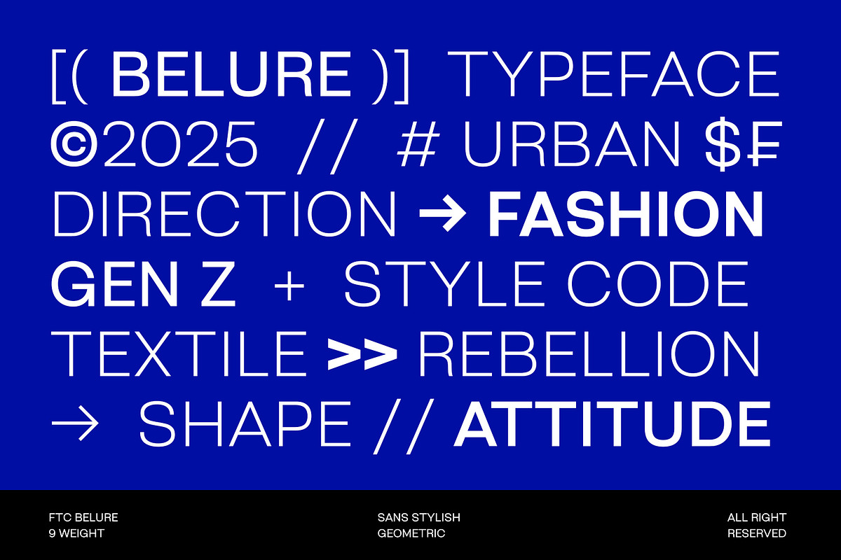 Belure — Geometric Stylish Sans, a Sans Serif Font by Fridaytype (Photo 5 of 12)