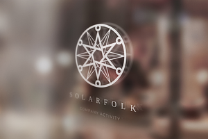 Solarfolk. Linear Geometric Logo