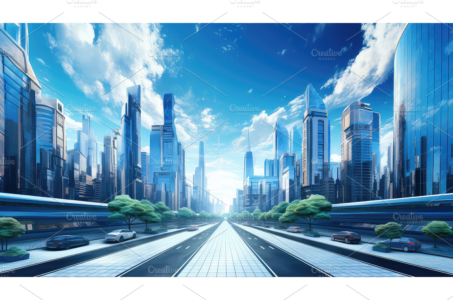 asphalt modern road background ai, a Transportation Photo by pikepicture