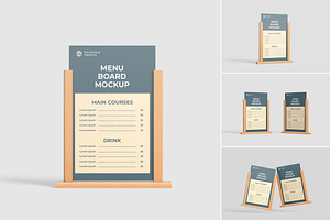 Modern Menu Mockup For Branding