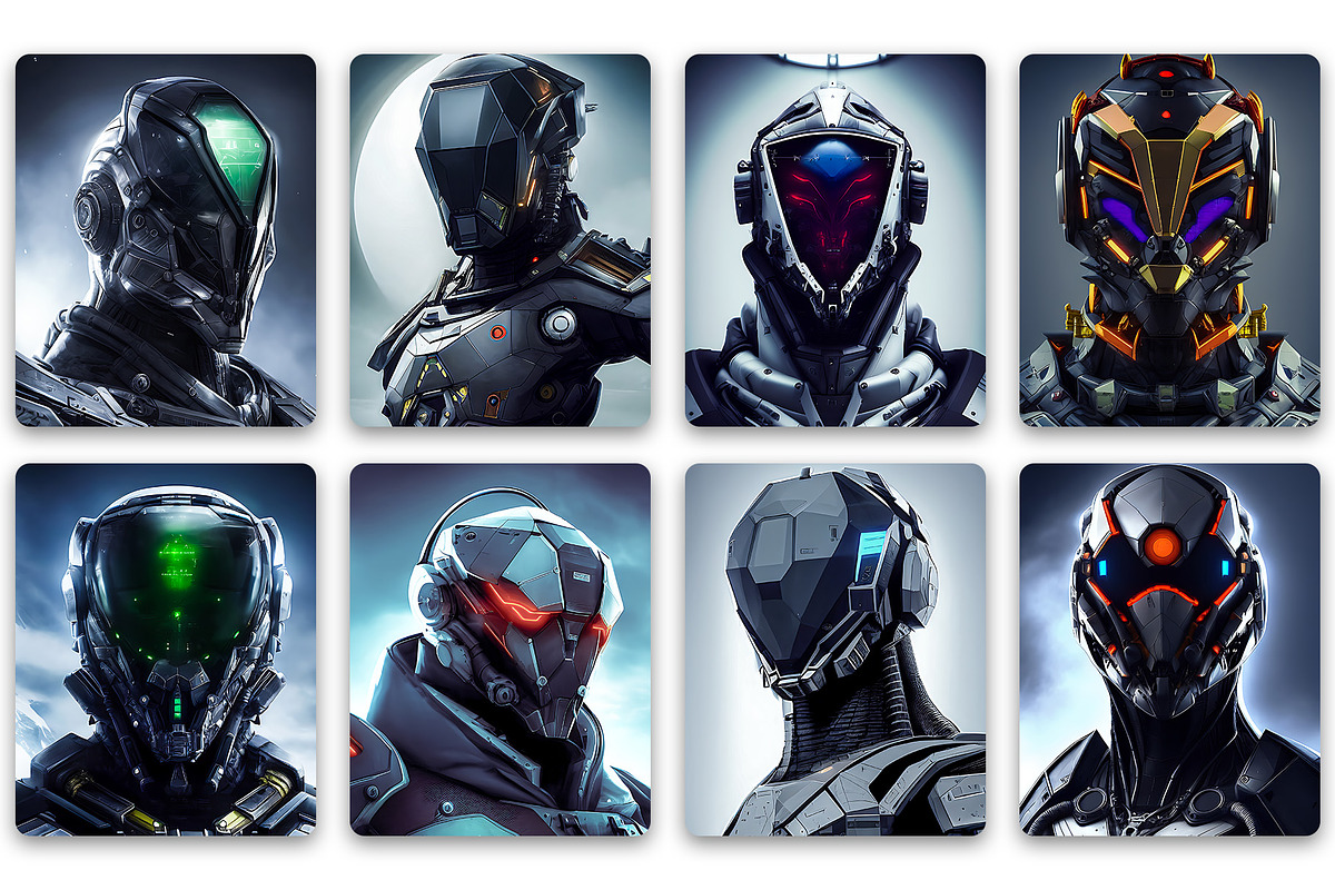 Robot Profile Photos, a Technology Illustration by EMP Design (Photo 3 of 3)