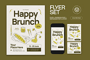 Happy Brunch Flyer, a Flyer Template by graphicook (Thumbnail 1 of 3)