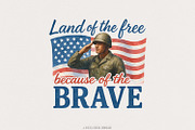 Land of the Free PNG, Patriotic, an Illustration by SharpMarketplace (Thumbnail 1 of 9)