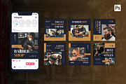 Barbershop Instagram Post, a Social Media Template by CavenArt (Thumbnail 3 of 5)
