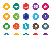 Spa Round Filled Icons, an Icon by IconBunny (Thumbnail 2 of 2)