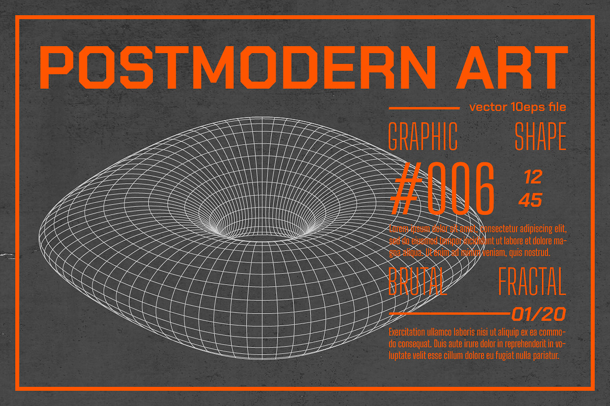 3D Wireframe Shapes | set 6, an Object Graphic by MaximGertsen (Photo 7 of 7)