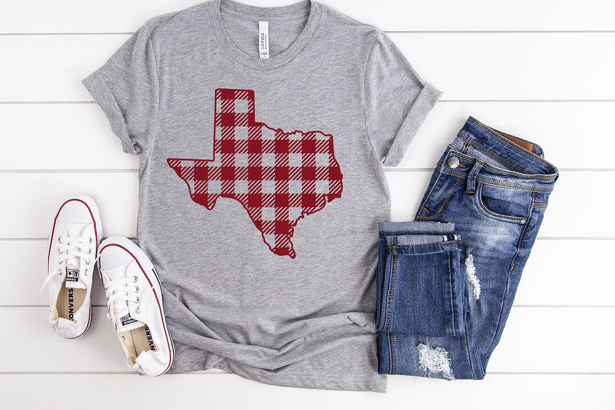 50 States SVG Bundle - Buffalo Plaid, an Illustration by OldMarket Designs (Photo 10 of 12)