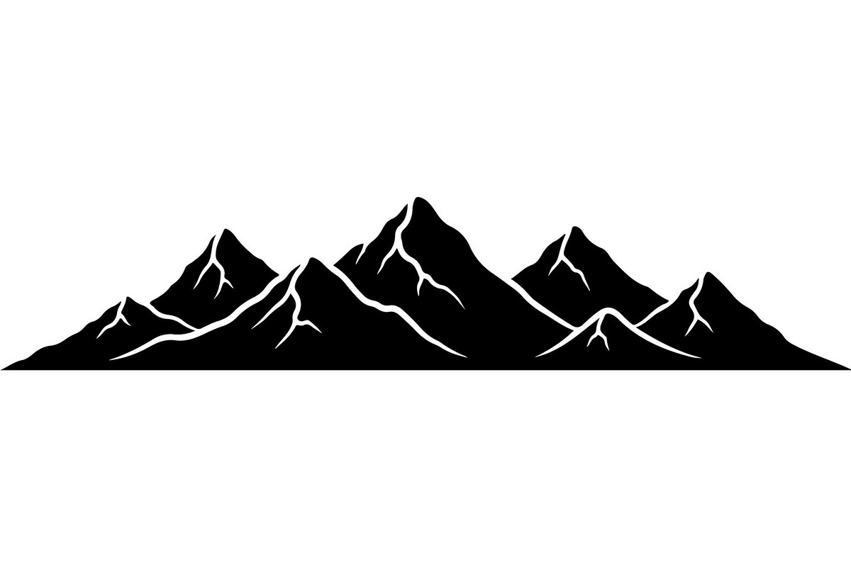 Mountain Range Silhouette, an Object Graphic by Designer_Momina (Photo 12 of 20)