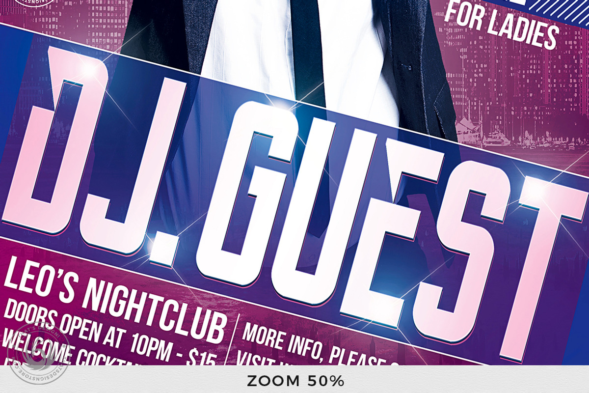 DJ Guest Flyer Template V1, a Poster Template by ThatsDesignArt (Photo 8 of 8)