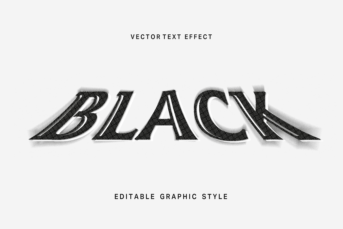 Vintage Halftone Text Effect