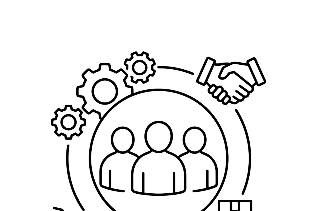 42 Corporate Procurement Team Icon, an Outline Icon by adenpinkstore (Photo 4 of 16)