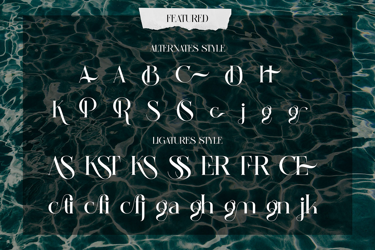 Resskue Elegant Display Serif, a Serif Font by Alfinart (Photo 6 of 10)